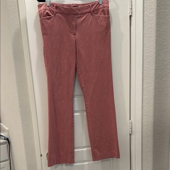 slim fit dress slacks Fast As You Can Flared Pants • Pink & White L main image 0